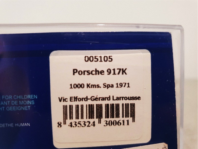 FLY 5105 PORSCHE 917K SPA 1971