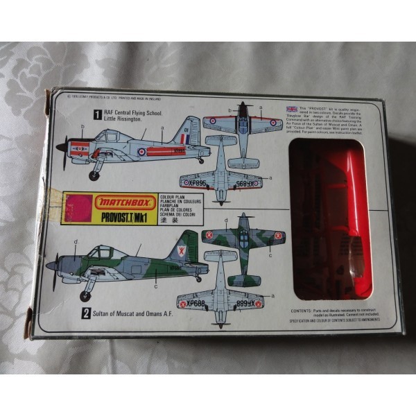 PROVOST T MK1 MAQUETTE MATCHBOX PK 30 1/72 SCALE KIT