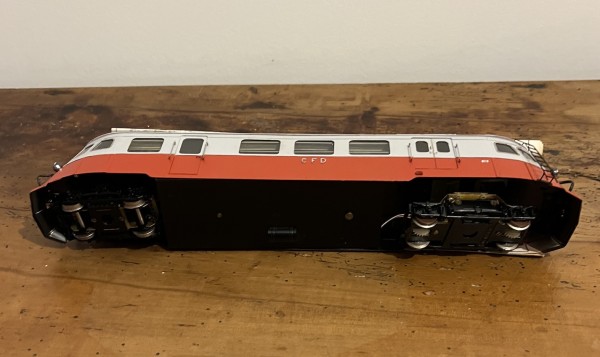 Autorail Billard A 150D CFD type AMJL laiton  Échelle 0 