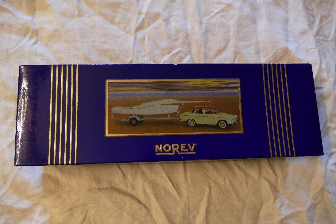 COFFRET NOREV SIMCA ARONDE ELYSEE P60 + DERIVEUR VOILIER 505