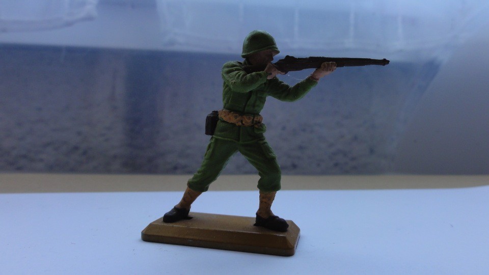 SOLDAT INFANTERIE AMÉRICAINE TIREUR  FUSIL  BRITAINS DEETAIL