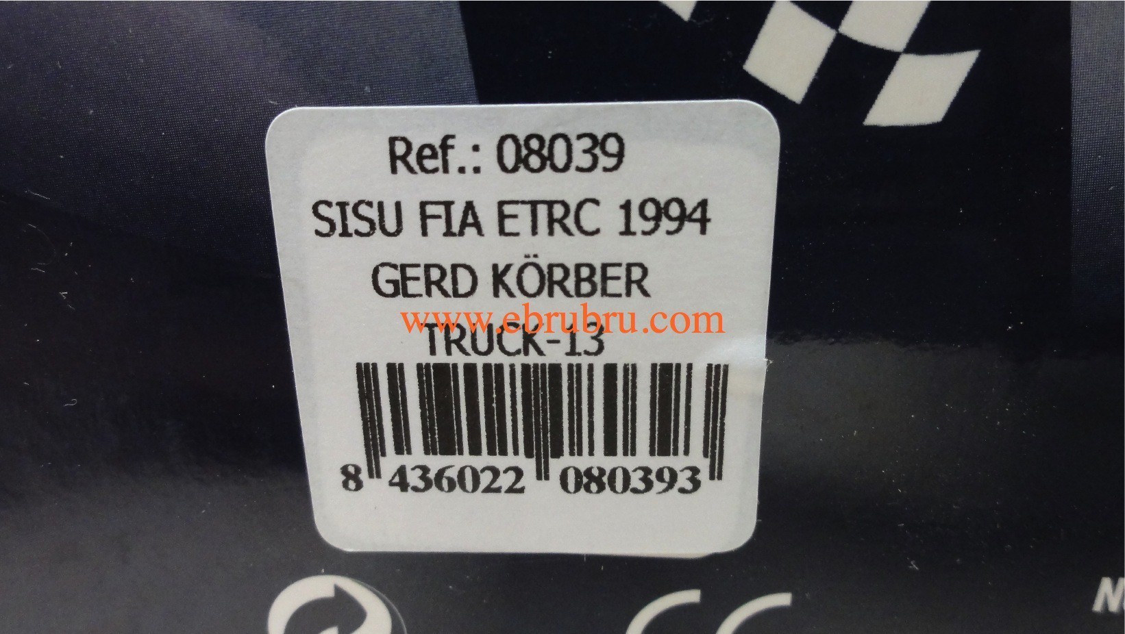 Camion Sisu FIA ETRC 1994 KORBER Fly GBtrack ref 08039