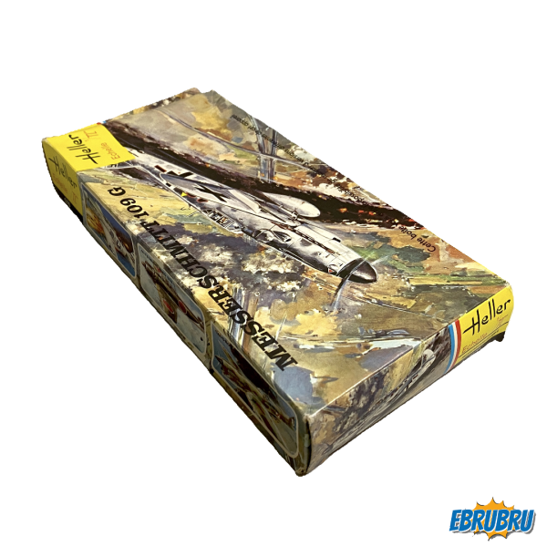 MESSERSCHMITT 109 G MAQUETTE D'AVION HELLER RÉF 076 BOITE JAUNE