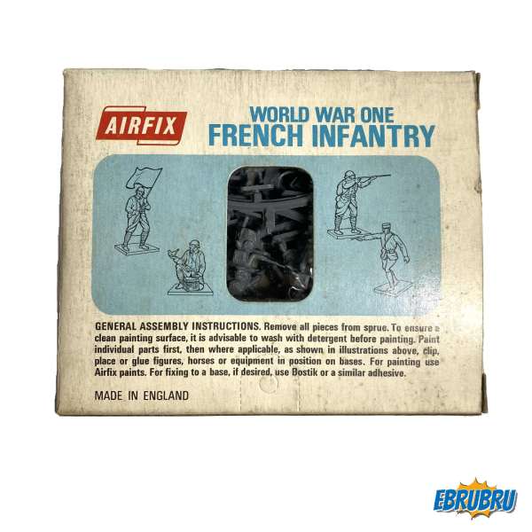 French Infantry WW1 AIRFIX Blue Box (Fenêtre Centre) Type 2