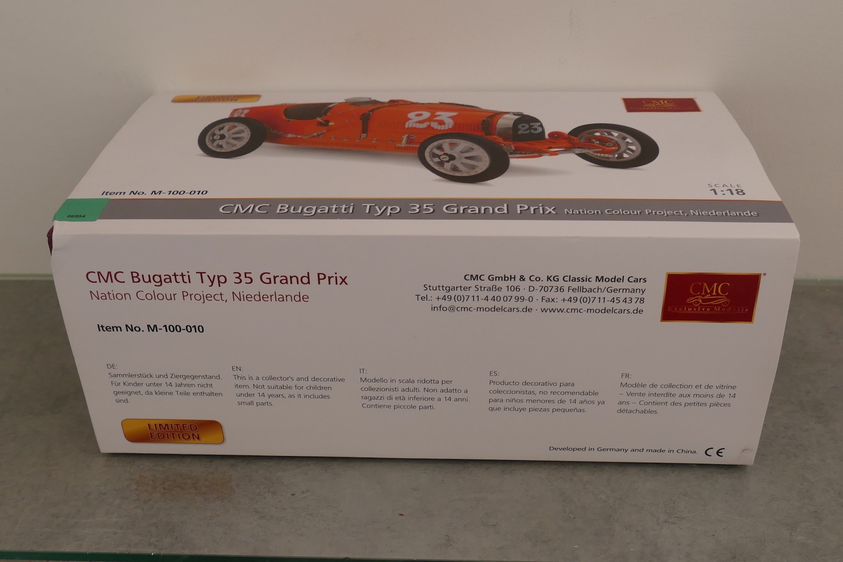 CMC Bugatti Typ 35 Grand Prix mint in box M-100-10