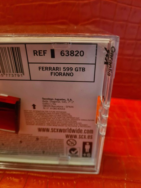 FERRARI 599 GTB FIORANO SCALEXTRIC SCX REF 63820 