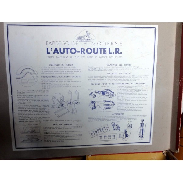 COFFRET AUTOROUTE LR  VOITURE BLEU