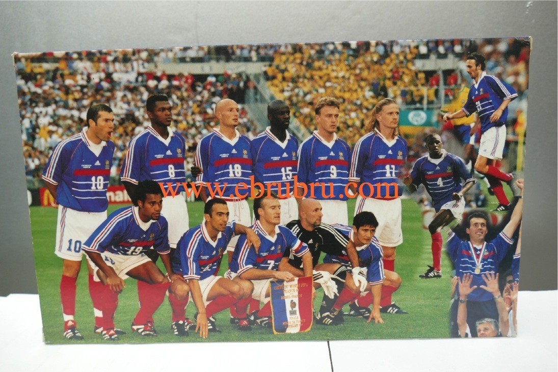 STARLUX COFFRET JOUEURS FOOTBALL EQUIPE DE FRANCE  dedicacé 1998