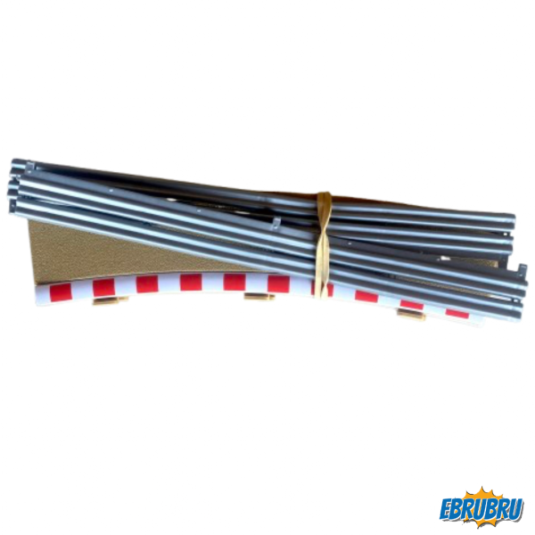 2 bordures extérieures Courbe R4 22.5° SCALEXTRIC C8238 sans boîte