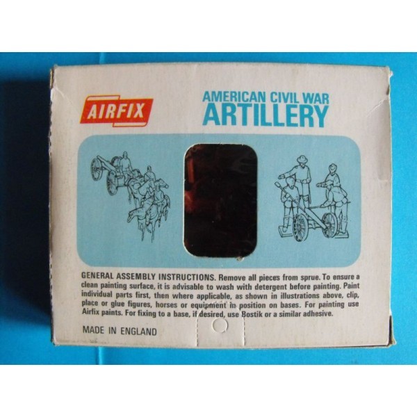 AIRFIX BLUE BOXE AMERICAN CIVIL WAR ARTILLERY S 14