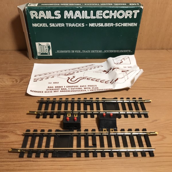 Rails de coupure Maillechort  JOUEF 4852