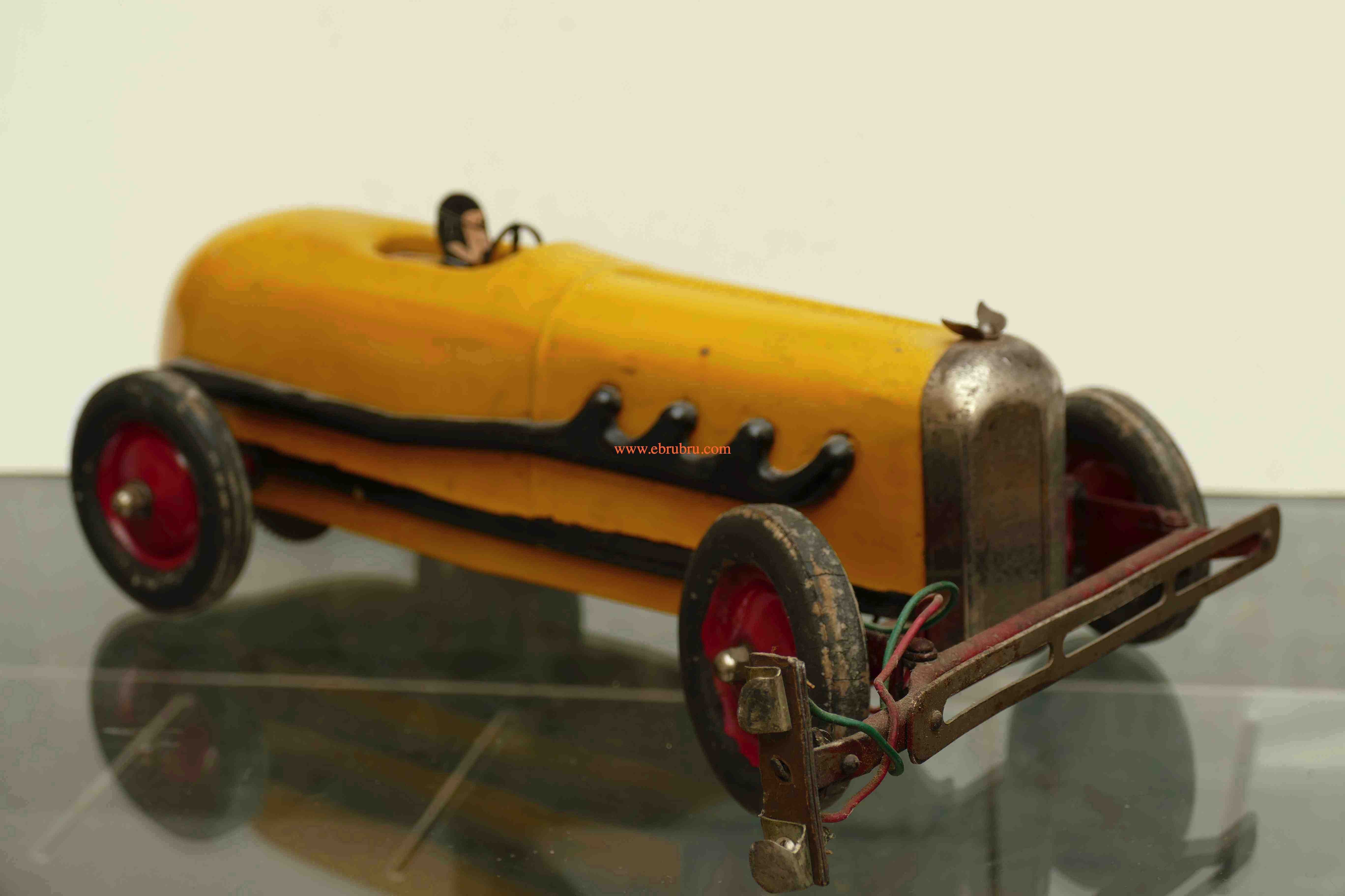 Kokomo electricar Ancienne jaune voiture de slot année 1920