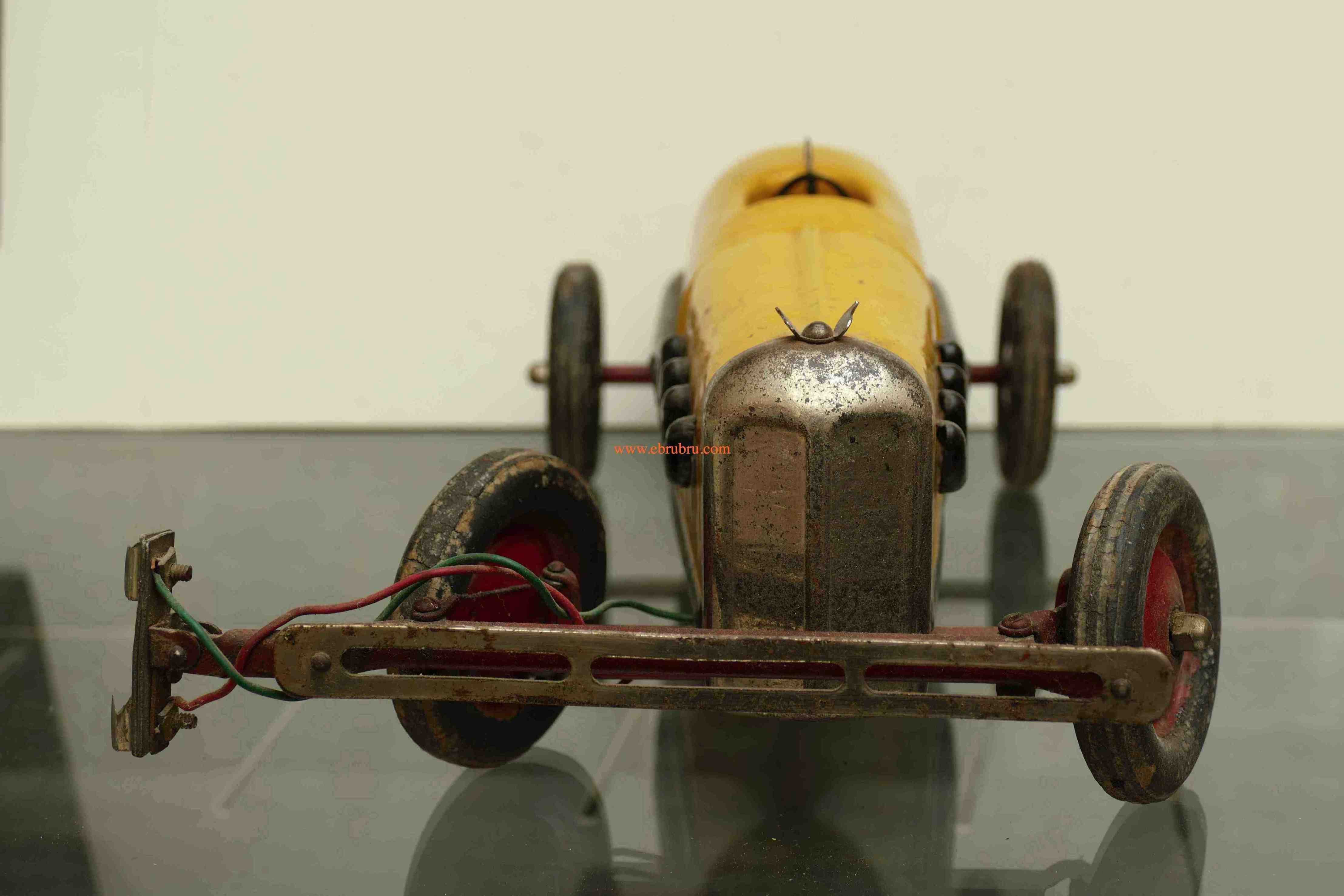 Kokomo electricar Ancienne jaune voiture de slot année 1920