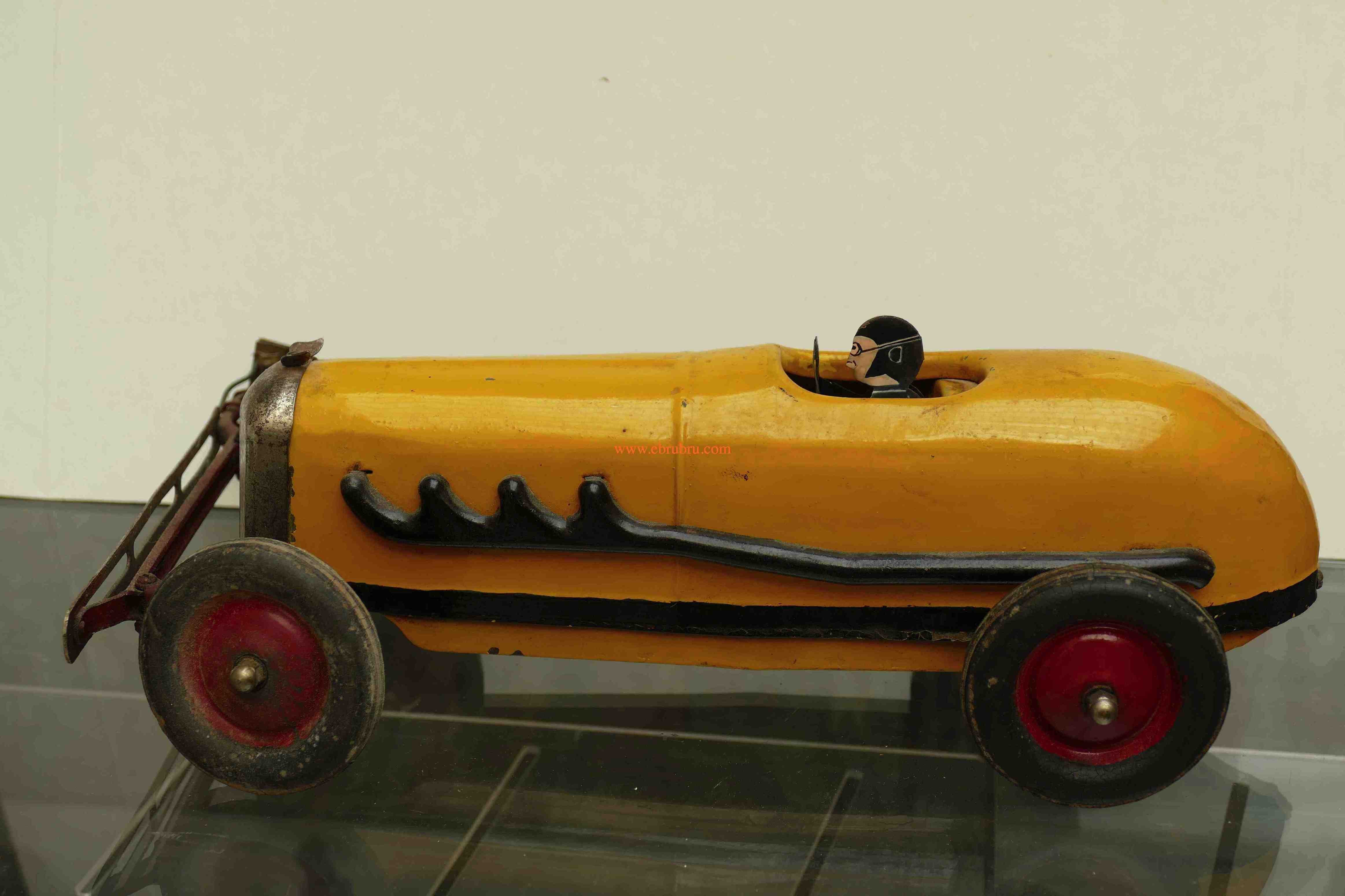 Kokomo electricar Ancienne jaune voiture de slot année 1920