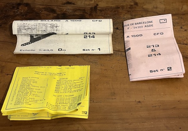 Autorail Billard A 150D CFD type AMJL laiton  Échelle 0 