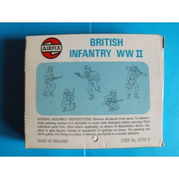 AIRFIX WW II BRITISH INFANTRY HO/OO BLUE BOXE