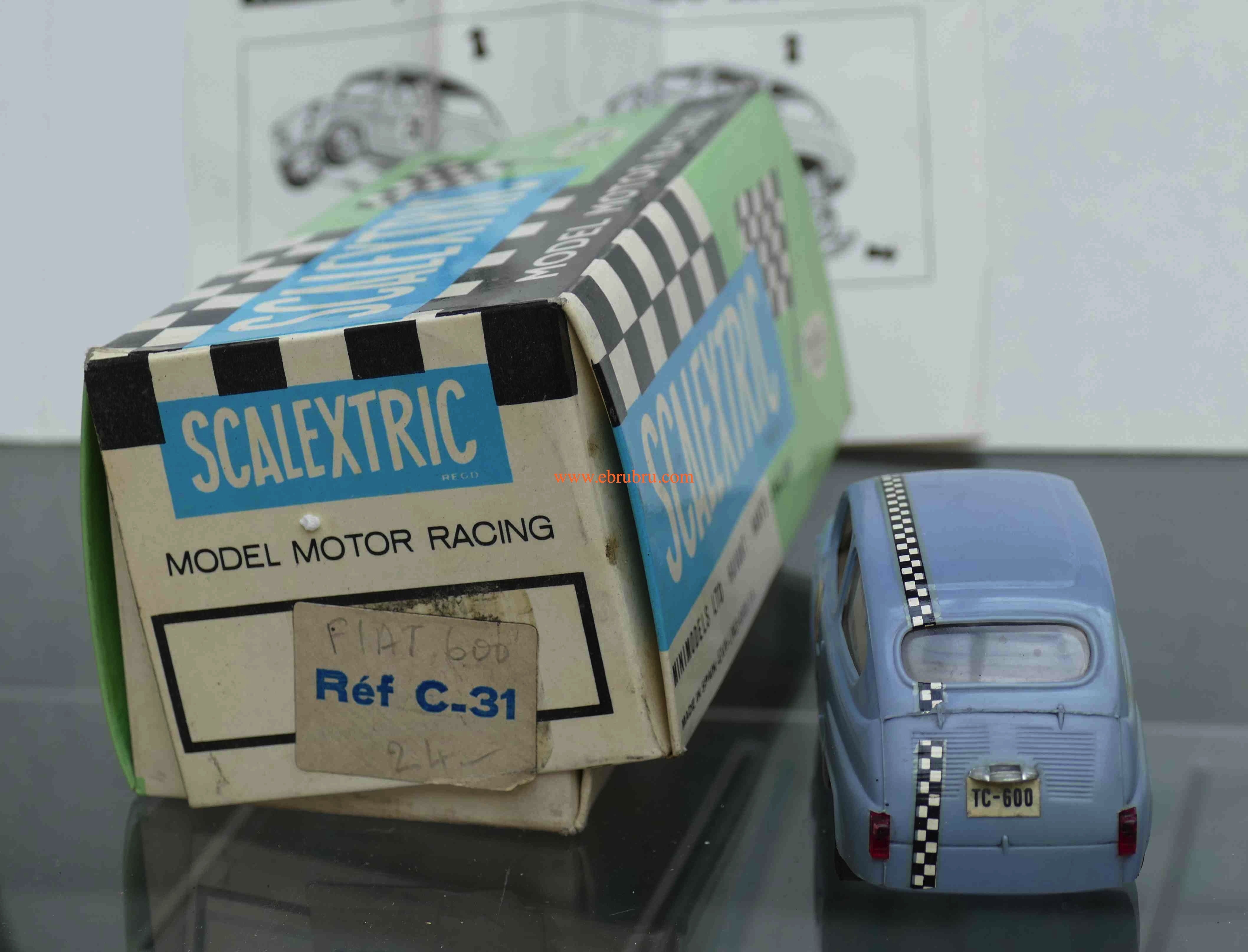 CFTC SEAT TC 600 SCALEXTRIC EXIN FIAT BLEU GRIS C31