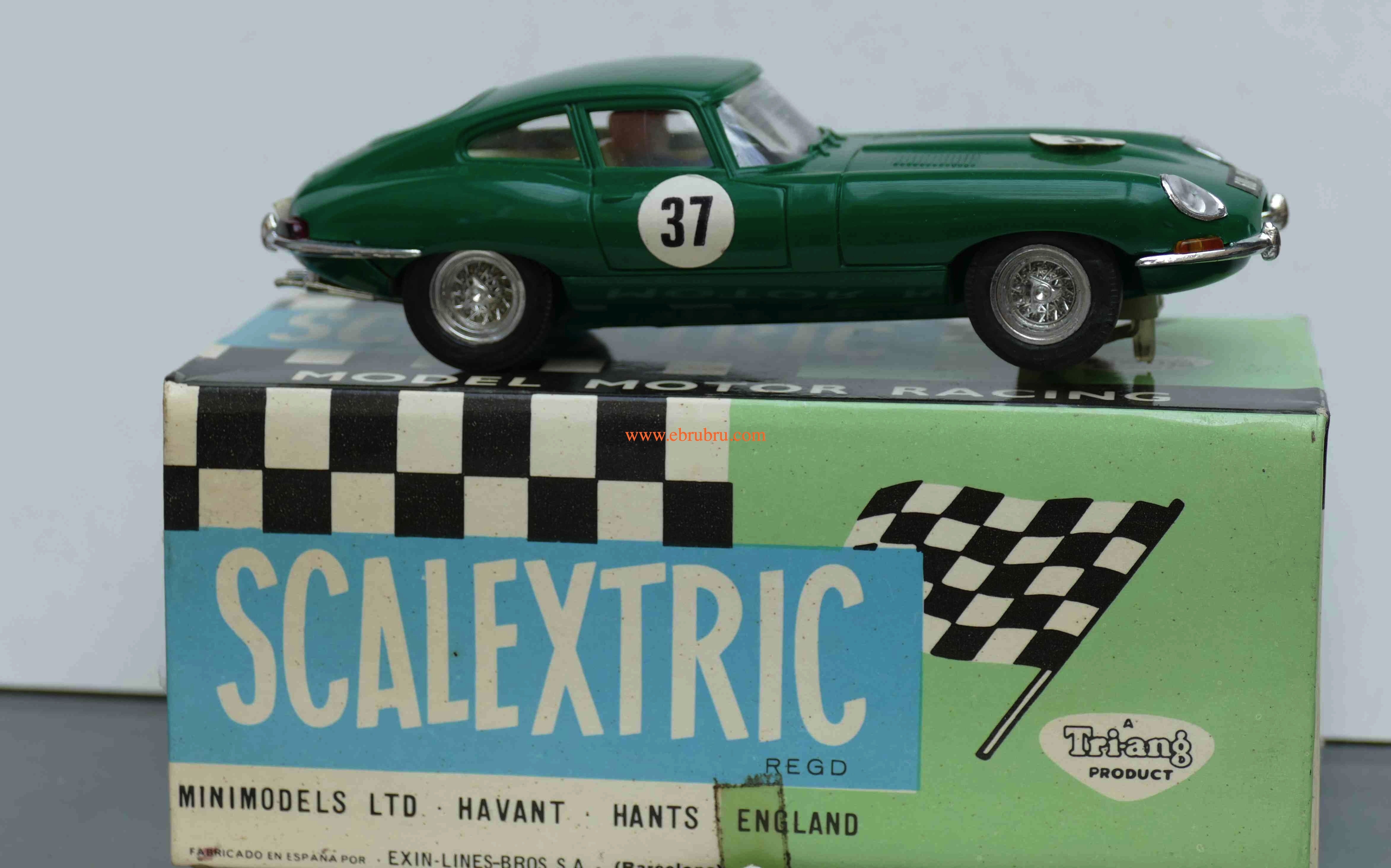 JAGUAR E VERTE SCALEXTRIC  EXIN REF C 34