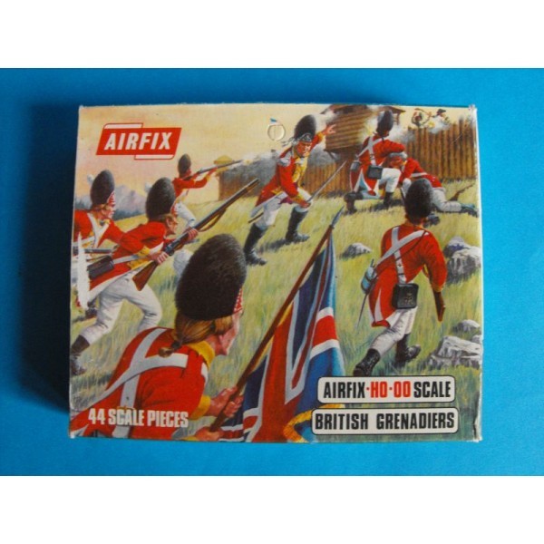 AIRFIX BLUE BOXE BRITISH GRENADIERS GUERRE D'INDEPENDANCE