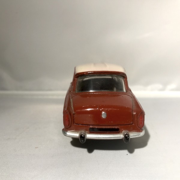 Simca Aronde P60  rouge pavillon blanc Dinky Toys réf 544