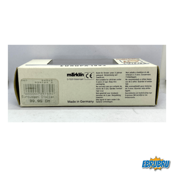 Wagon porte-conteneurs Europe 1993 - Italie - MARKLIN 84565