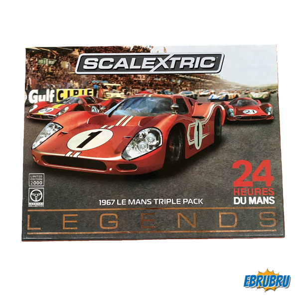 LE MANS TRIPLE PACK 1967 LES 24 HEURES SCALEXTRIC REF C3892A