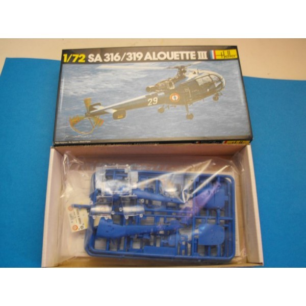 HELICO SA 316/319 ALOUETTE III HELLER 1/72 eme