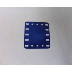  Plaque 60 x 60 mm plastique bleu Meccano: A401 