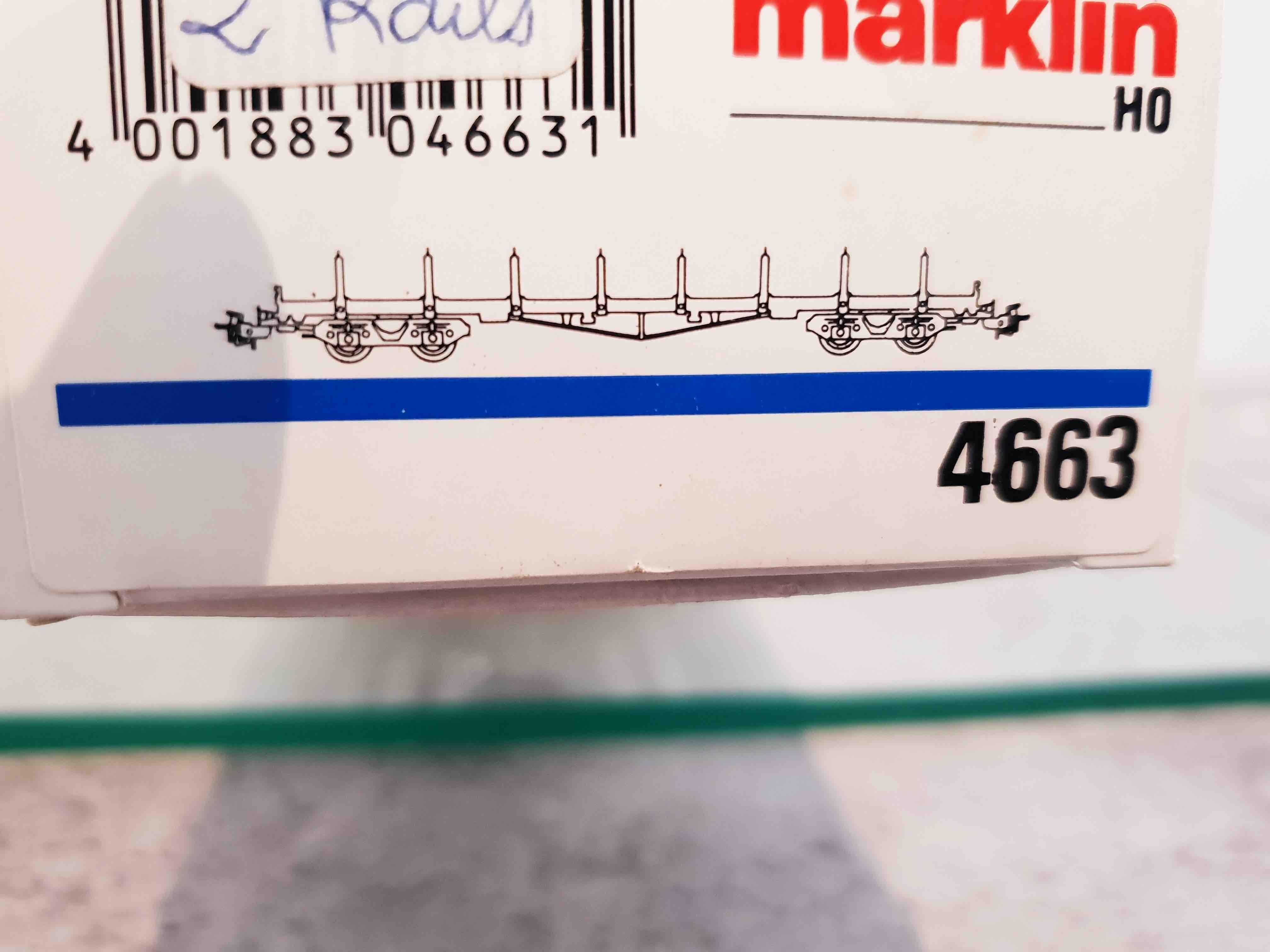 MARKLIN 4663 WAGON PLAT