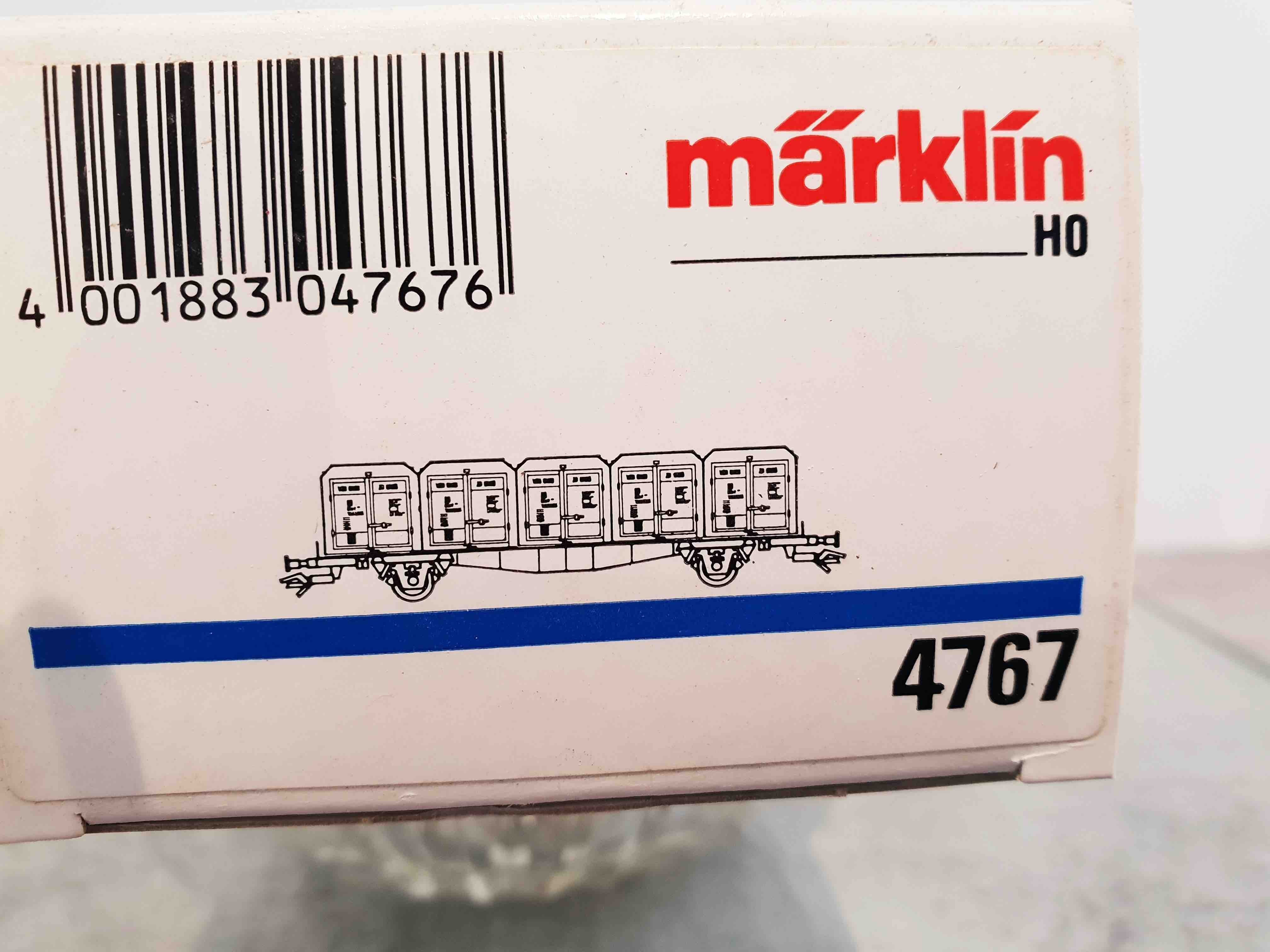 MÄRKLIN 4767 CONTENEURS ET WAGON PORTE CONTENEURS