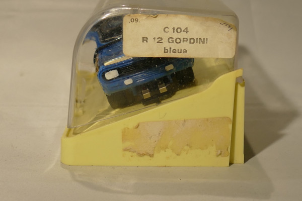 RENAULT 12 GORDINI  BLEU GROS MOTEUR SCALEXTRIC RÉF 090154