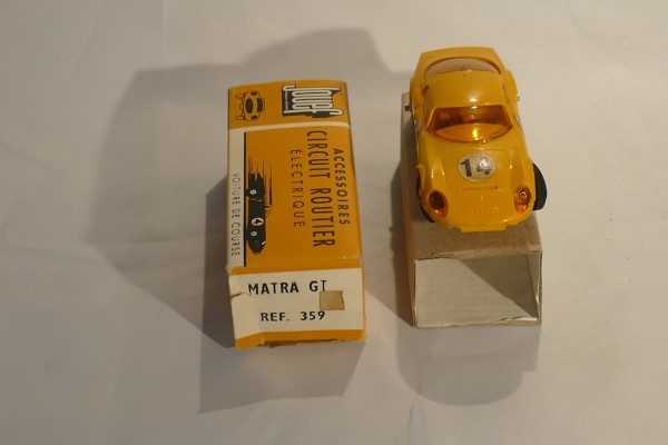 MATRA JET 5 JAUNE  JOUEF RÉF 359 VITRE JAUNE