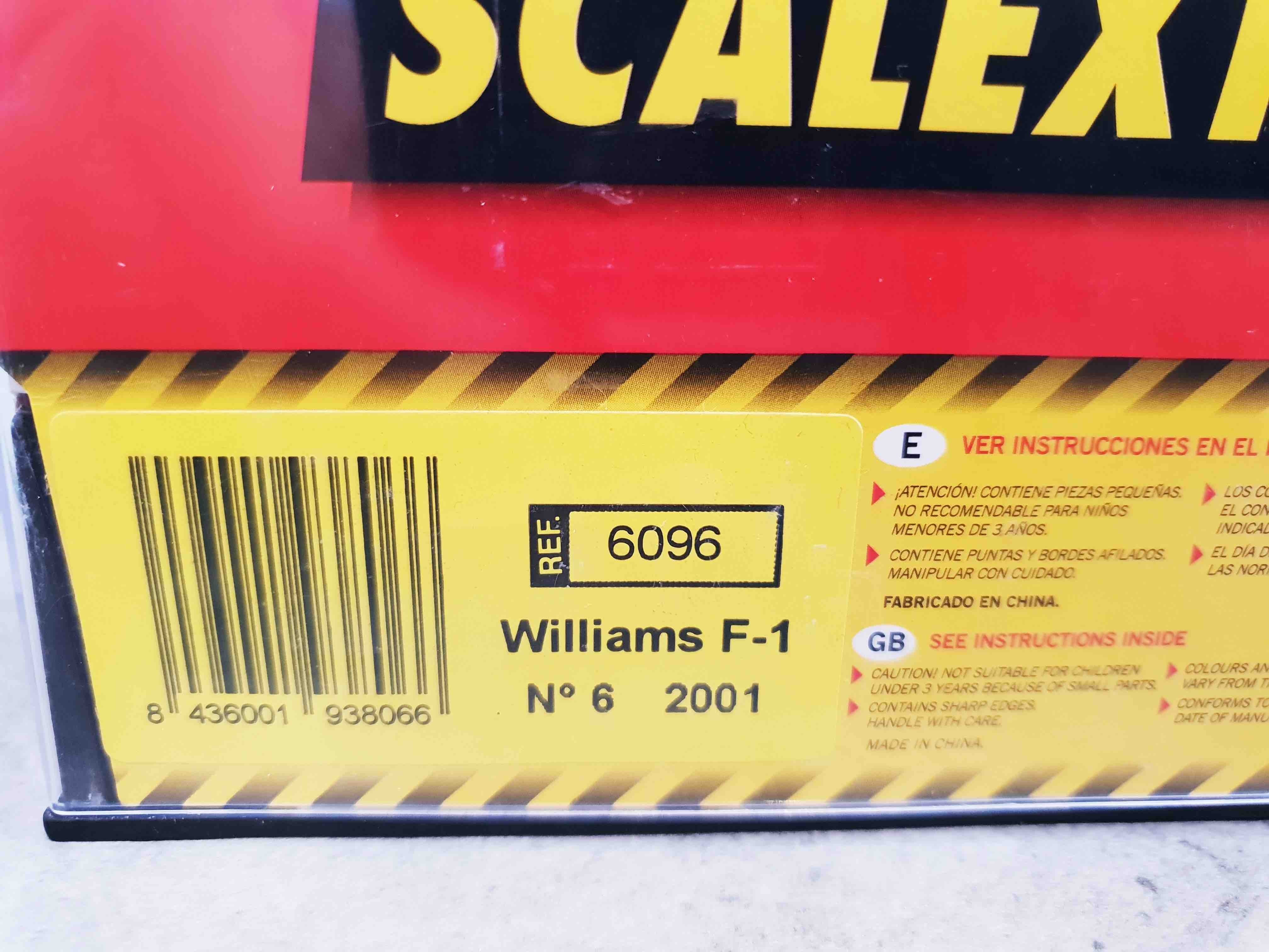 SCALEXTRIC 6096 WILLIAMS F1 2001 N6