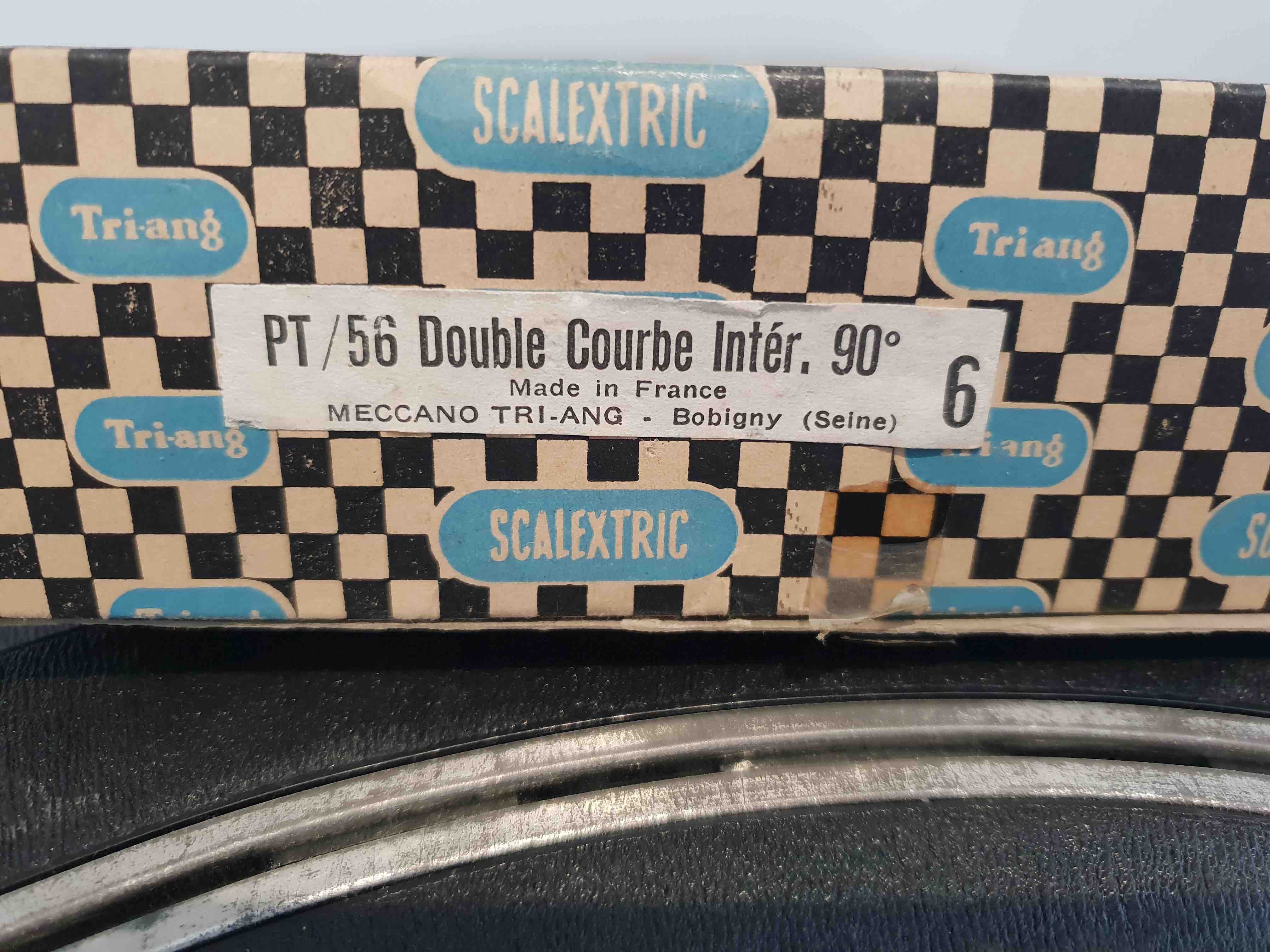 6 SCALEXTRIC PT 56 DOUBLE  COURBE INTERIEURE