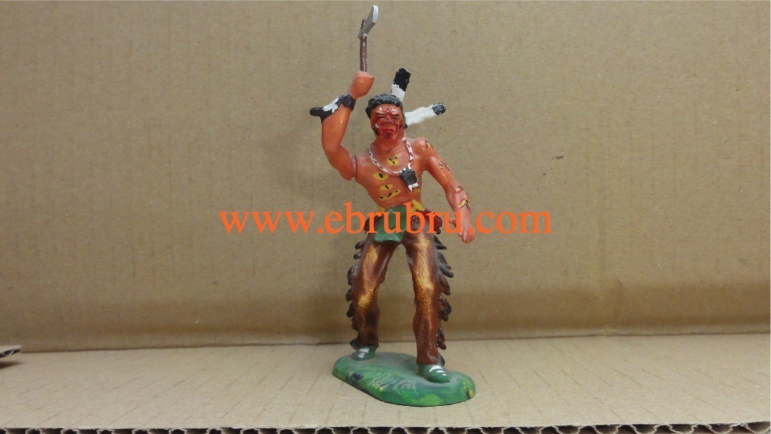 INDIEN   MECANIQUE LANCEUR TOMAHAWK ELASTOLIN OUGEN RÉF 6867