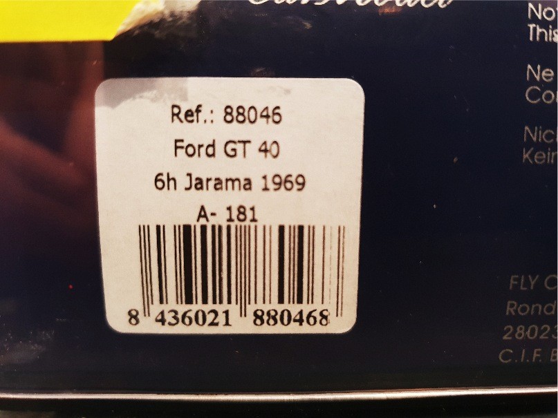 FLY 88046 FORD GT 40 6H JARAMA 1969 A-181