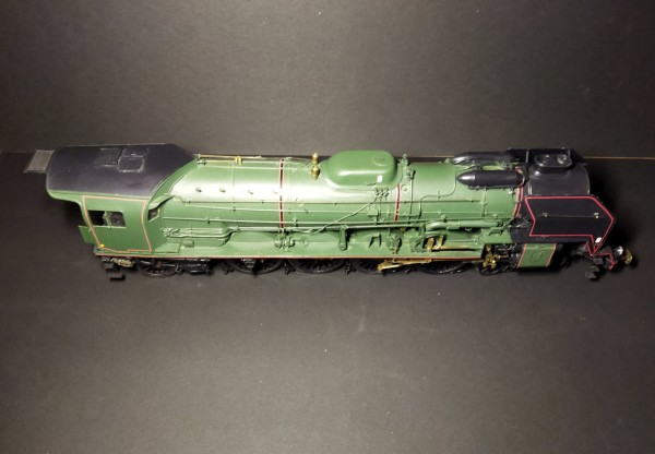 Locomotive 241 P à vapeur SNCF en laiton  echelle O