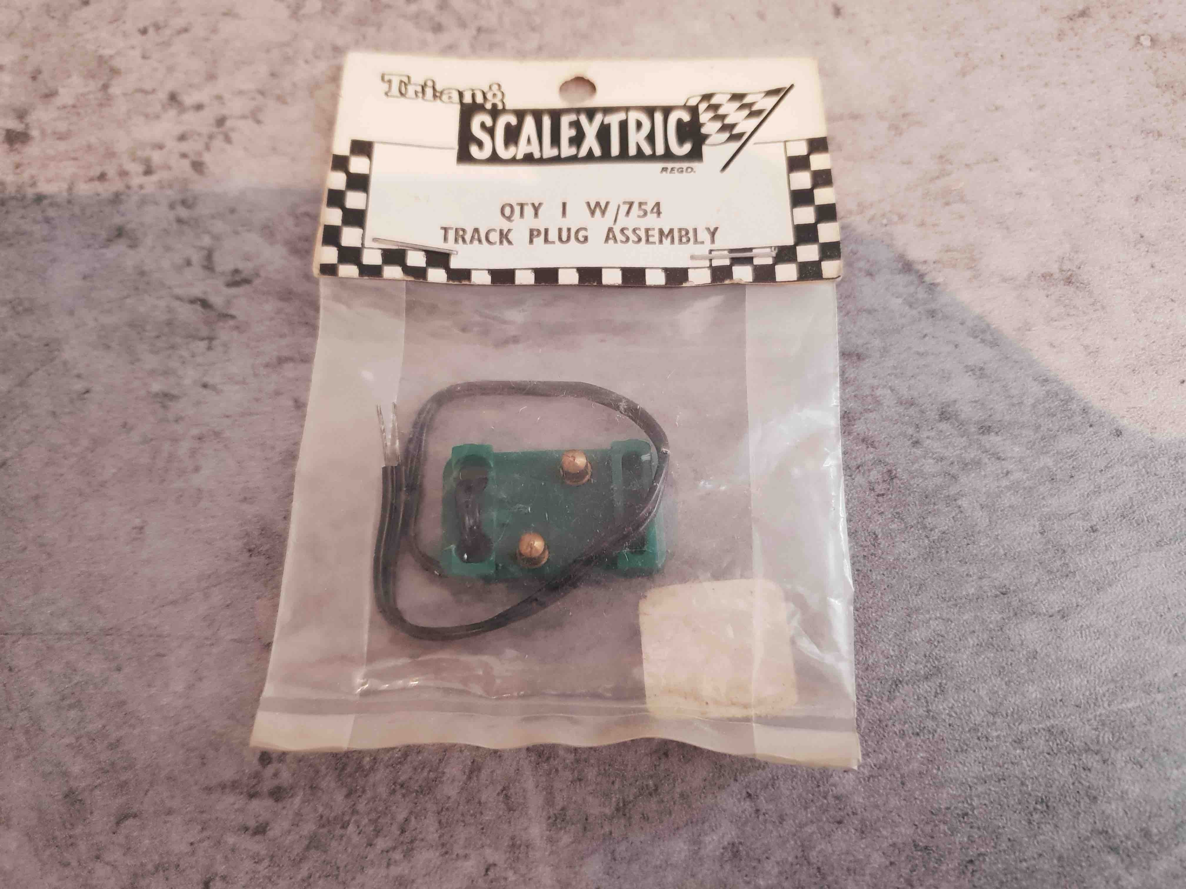 SCALEXTRIC W 754 TRACK PLUG ASSEMBLY CONNECTEUR DE PISTE