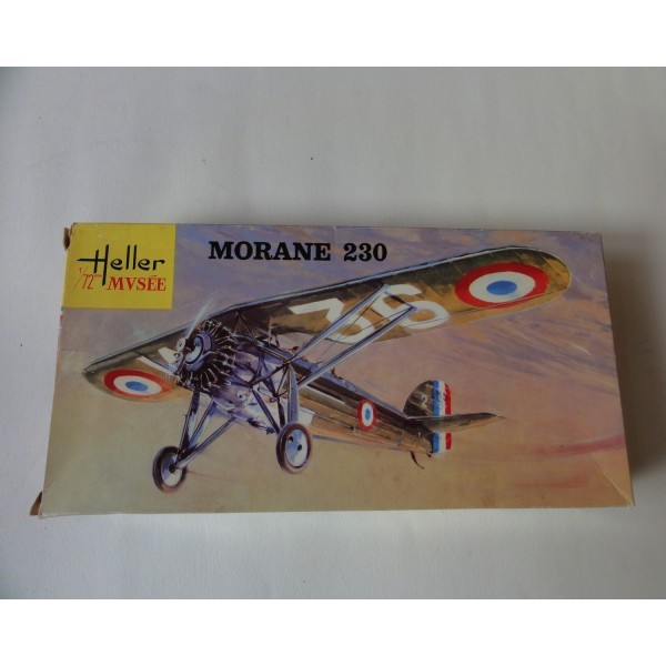 MORANE 230 MAQUETTE D'AVION HELLER 1/72 RÉF L098 BOITE JAUNE MUSÉE