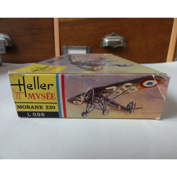MORANE 230 MAQUETTE D'AVION HELLER 1/72 RÉF L098 BOITE JAUNE MUSÉE