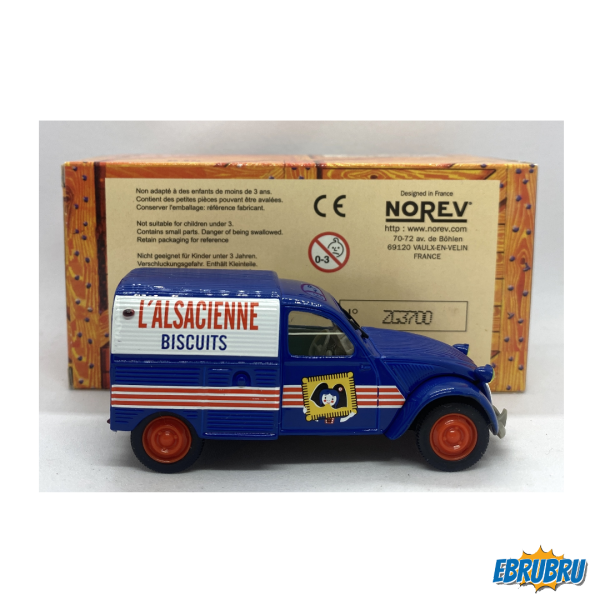 2cv AZU 1958 L'Alsacienne biscuits NOREV