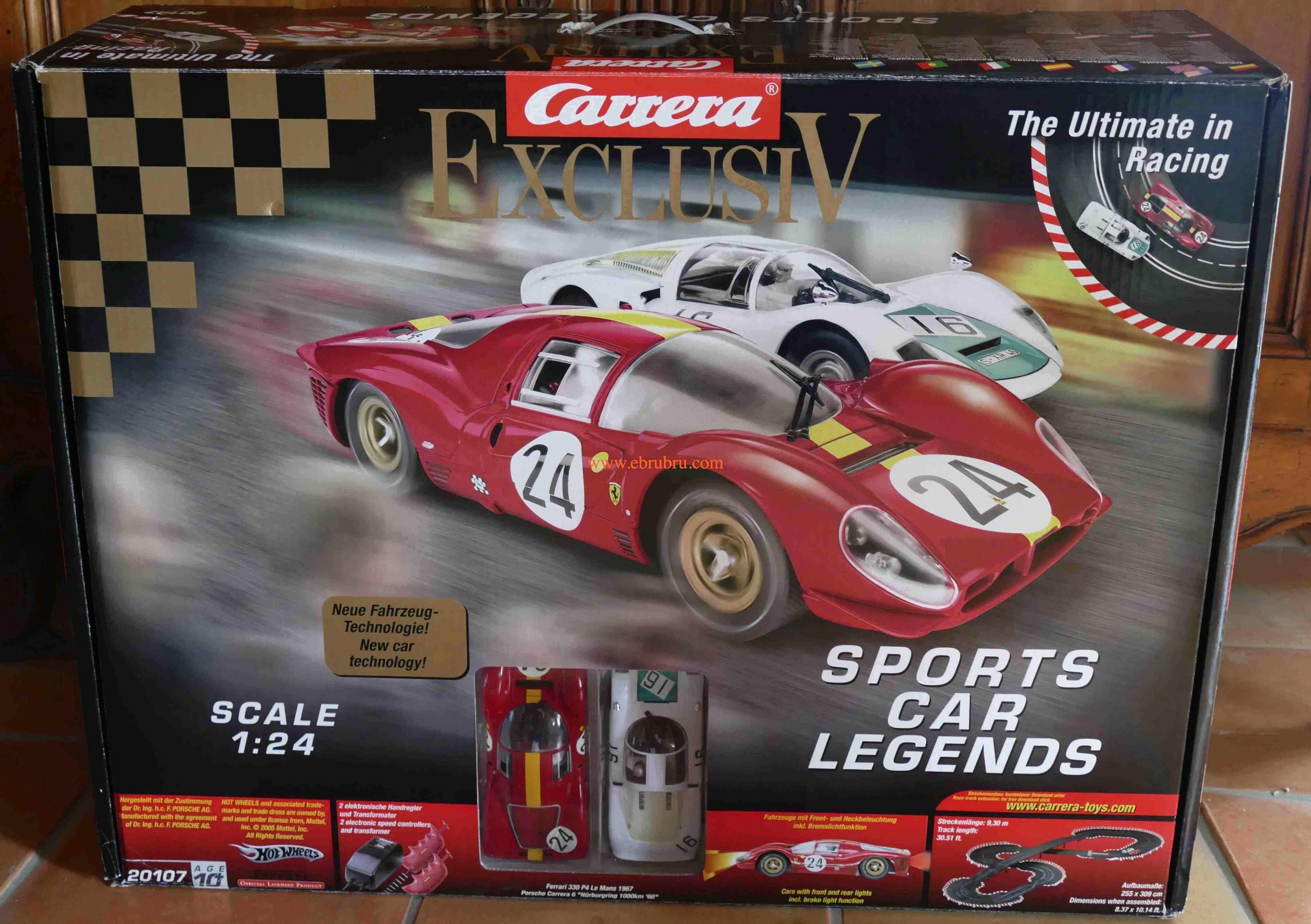 Coffret CARRERA Set 20107 - Sports Car Legends - Porsche C6 & Ferrari 330 P3