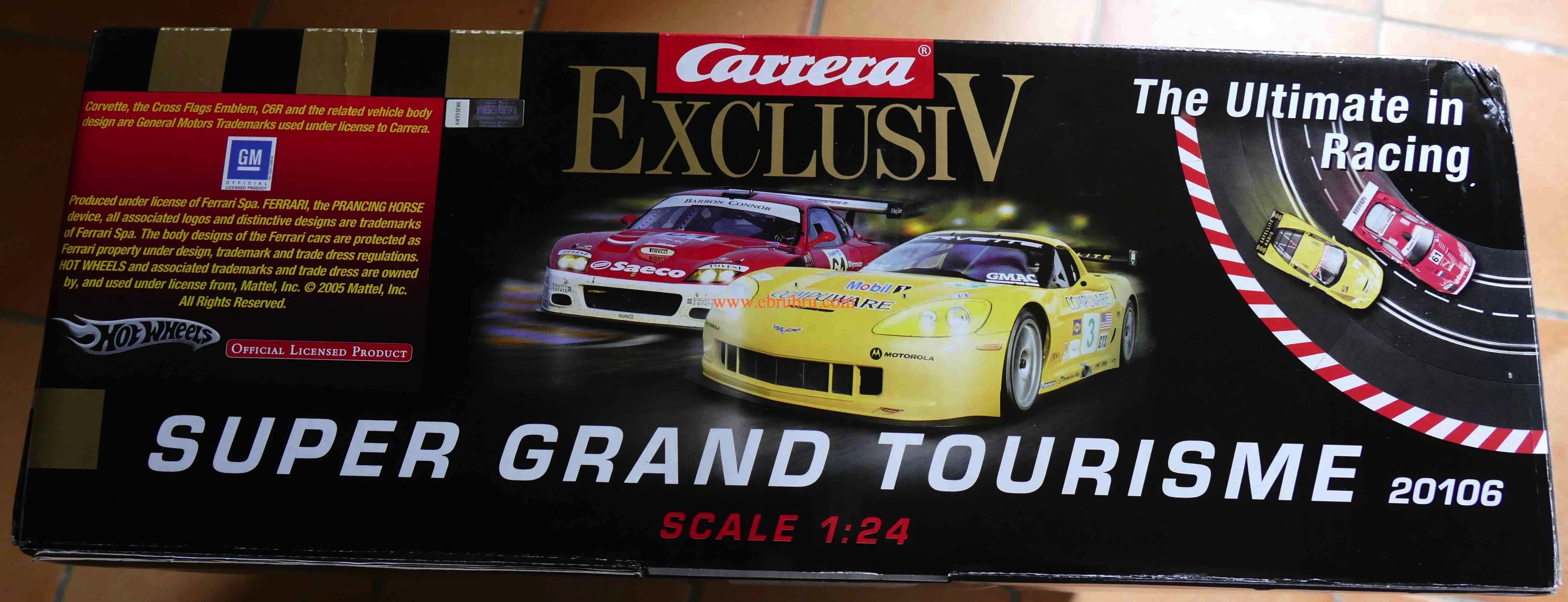 Set CARRERA 20106 Super Grand Tourisme Chevrolet Corvette C6R  Ferrari 575 