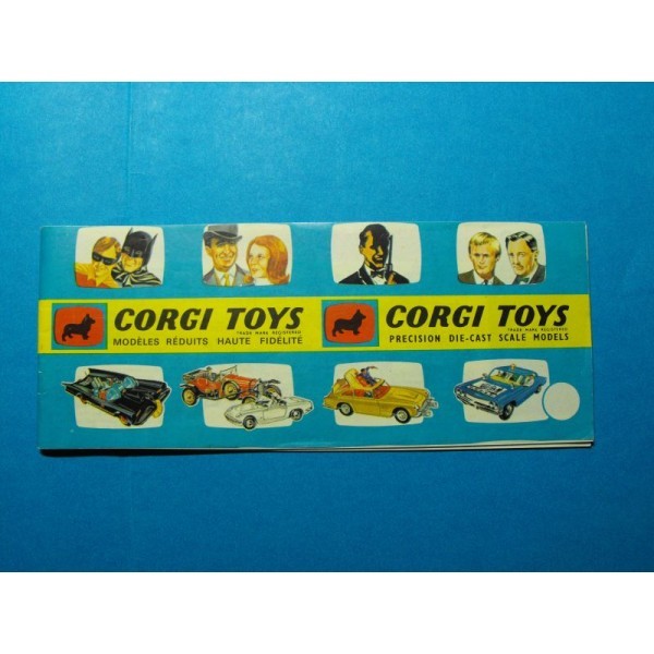 CATALOGUE CORGI TOYS 1966