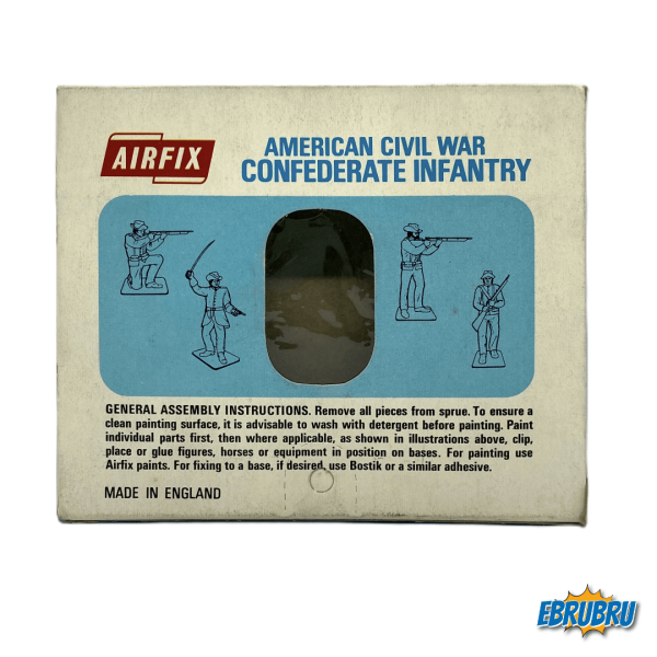 American Civil War - Confederate Infantry AIRFIX Blue Box (Avec fenêtre) Type 3 S13
