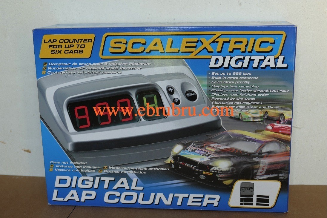 LAP COUNTER TO RACE 6 CARS NEW SCALEXTRIC C7039 DIGITAL 1/32 SLOT CAR