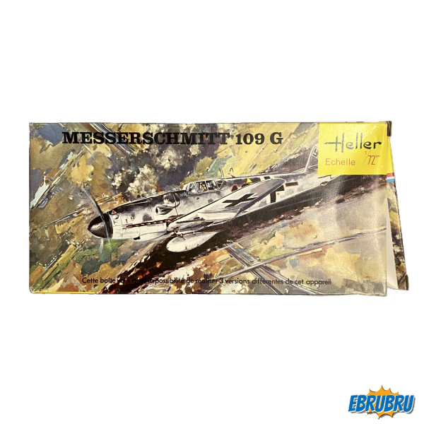MESSERSCHMITT 109 G MAQUETTE D'AVION HELLER RÉF 076 BOITE JAUNE