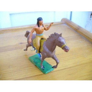 CAVALIER INDIEN STARLUX HACHE CHEVAL MARRON