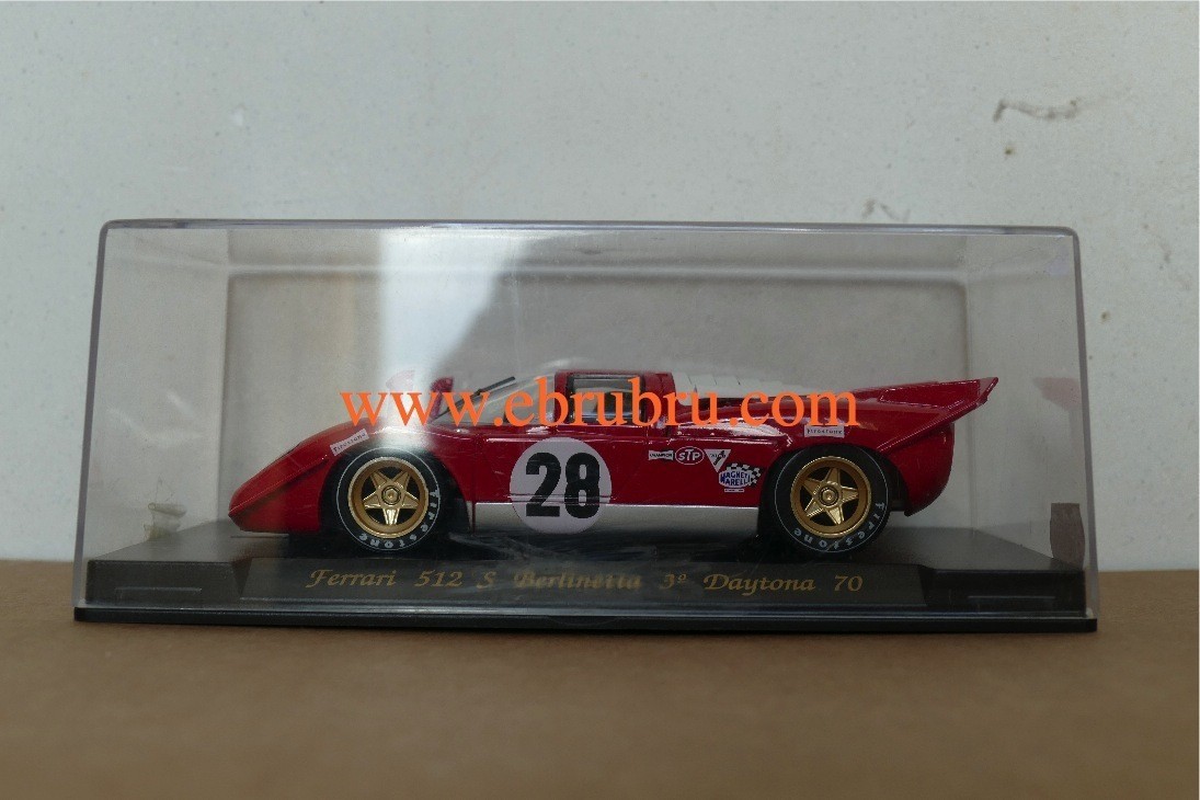 FERRARI 512 S Berlinetta rouge N°28 3rd DAYTONA 1970 Fly Ref C21