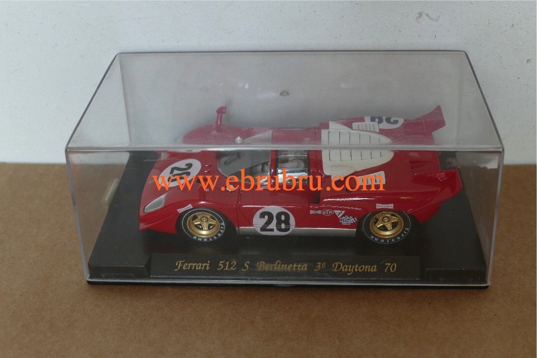 FERRARI 512 S Berlinetta rouge N°28 3rd DAYTONA 1970 Fly Ref C21